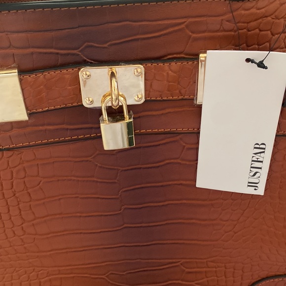 JustFab handbag, faux leather, NWT, large - Picture 3 of 7